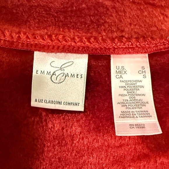 Emma James a Liz Claiborne Vibrant Red Jacket Size S